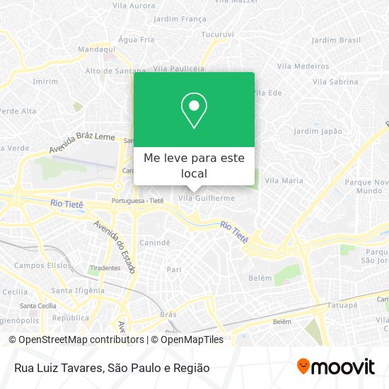 Rua Luiz Tavares mapa