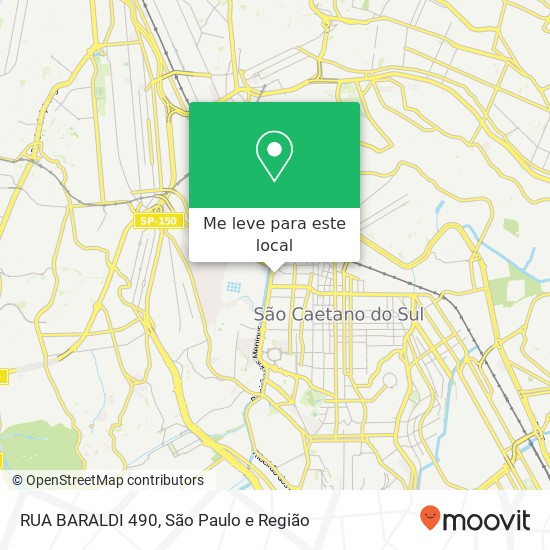 RUA BARALDI 490 mapa