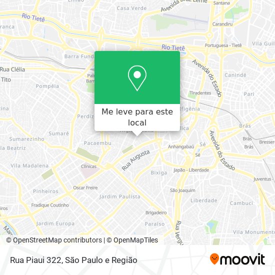 Rua Piaui 322 mapa