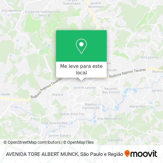 AVENIDA TORE ALBERT MUNCK mapa