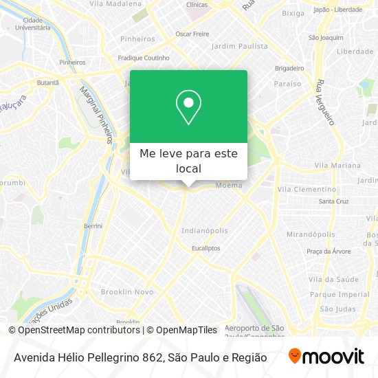 Avenida Hélio Pellegrino 862 mapa