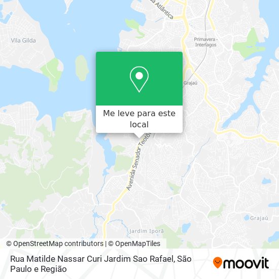 Rua Matilde Nassar Curi   Jardim Sao Rafael mapa
