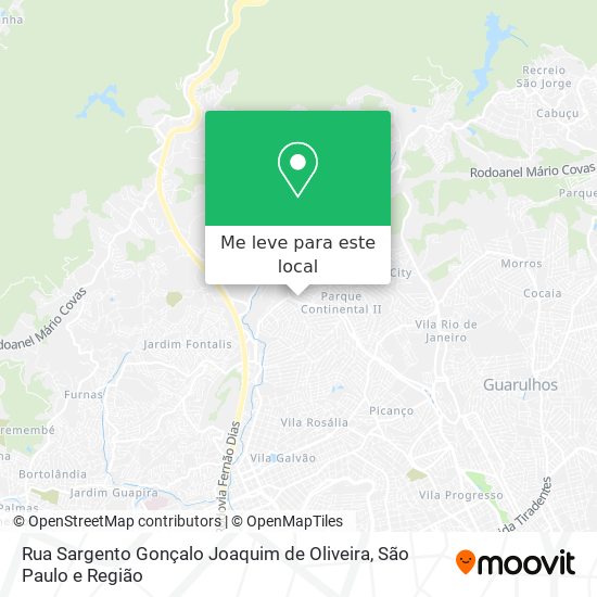 Rua Sargento Gonçalo Joaquim de Oliveira mapa