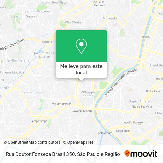 Rua Doutor Fonseca Brasil 350 mapa