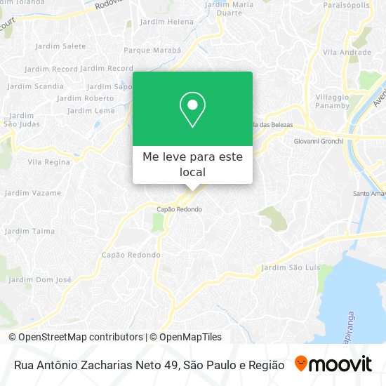 Rua Antônio Zacharias Neto 49 mapa