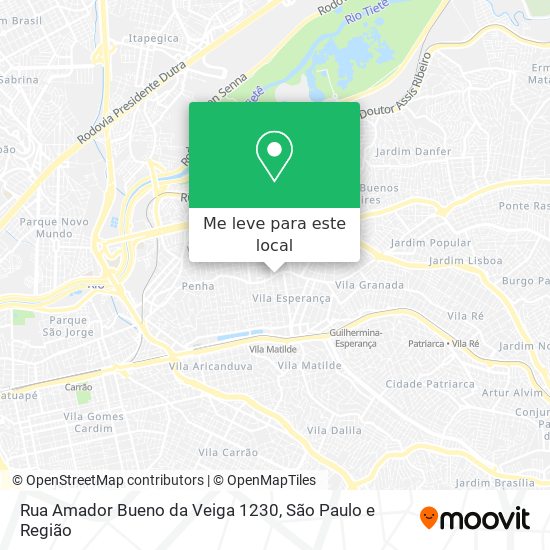 Rua Amador Bueno da Veiga 1230 mapa