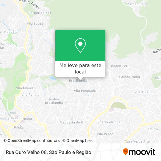 Rua Ouro Velho 08 mapa