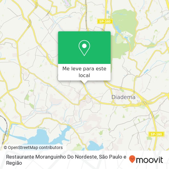 Restaurante Moranguinho Do Nordeste mapa