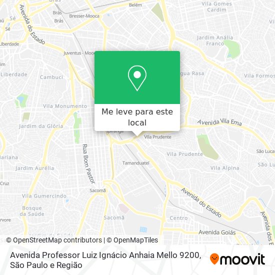 Avenida Professor Luiz Ignácio Anhaia Mello 9200 mapa