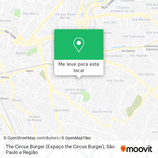 The Circus Burger (Espaço the Circus Burger) mapa