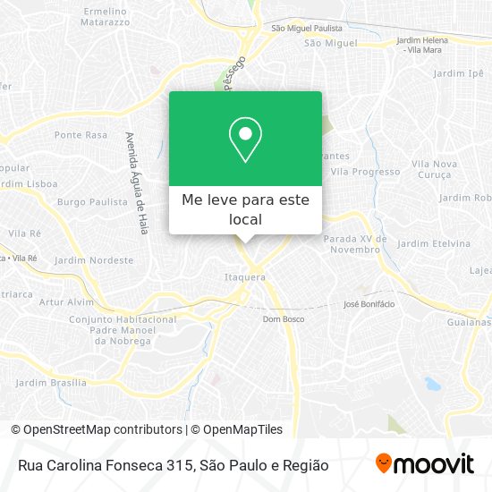 Rua Carolina Fonseca  315 mapa