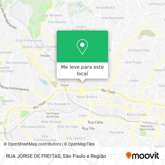 RUA JORGE DE FREITAS mapa