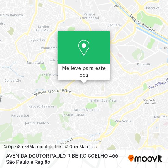 AVENIDA DOUTOR PAULO RIBEIRO COELHO  466 mapa