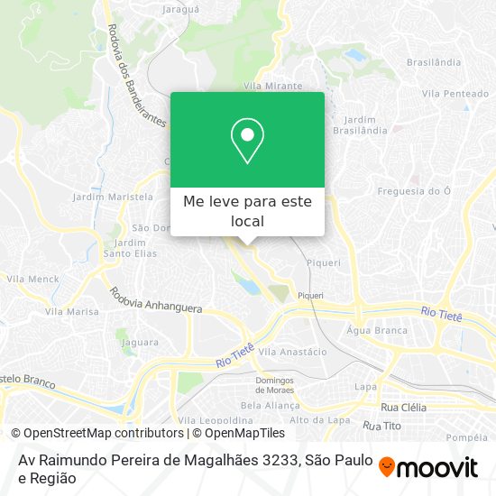 Av  Raimundo Pereira de Magalhães  3233 mapa