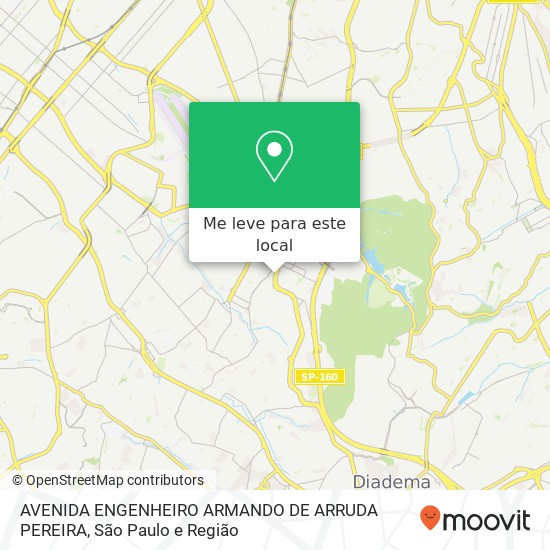 AVENIDA ENGENHEIRO ARMANDO DE ARRUDA PEREIRA mapa