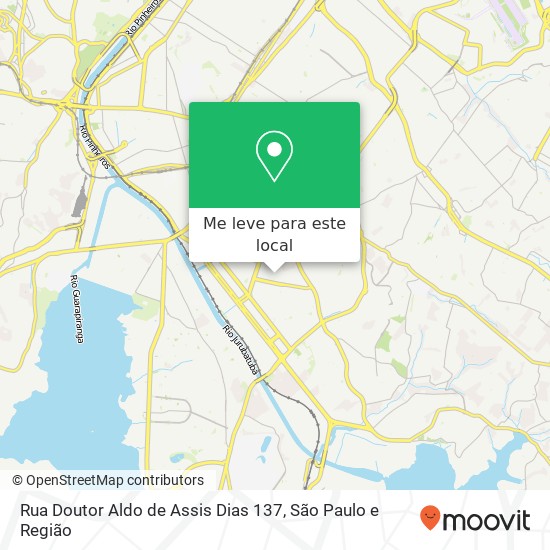Rua Doutor Aldo de Assis Dias 137 mapa