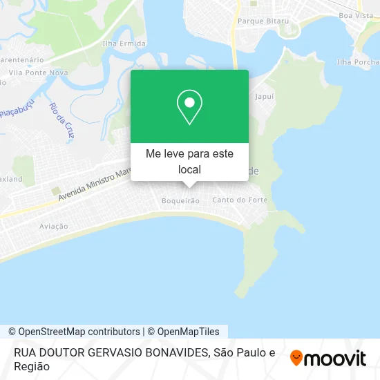 RUA DOUTOR GERVASIO BONAVIDES mapa