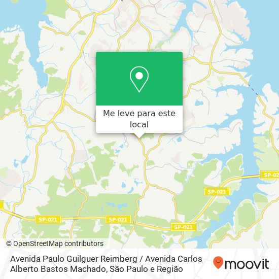 Avenida Paulo Guilguer Reimberg / Avenida Carlos Alberto Bastos Machado mapa