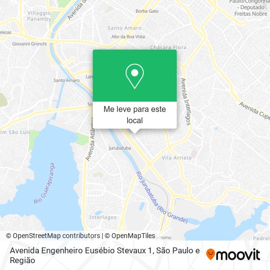 Avenida Engenheiro Eusébio Stevaux 1 mapa