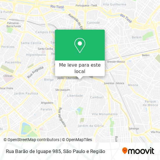 Rua Barão de Iguape  985 mapa