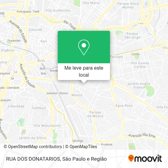 RUA DOS DONATARIOS mapa