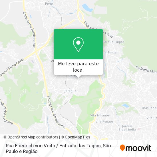 Rua Friedrich von Voith / Estrada das Taipas mapa