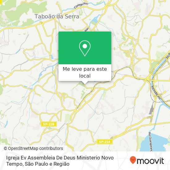 Igreja Ev Assembleia De Deus Ministerio Novo Tempo mapa