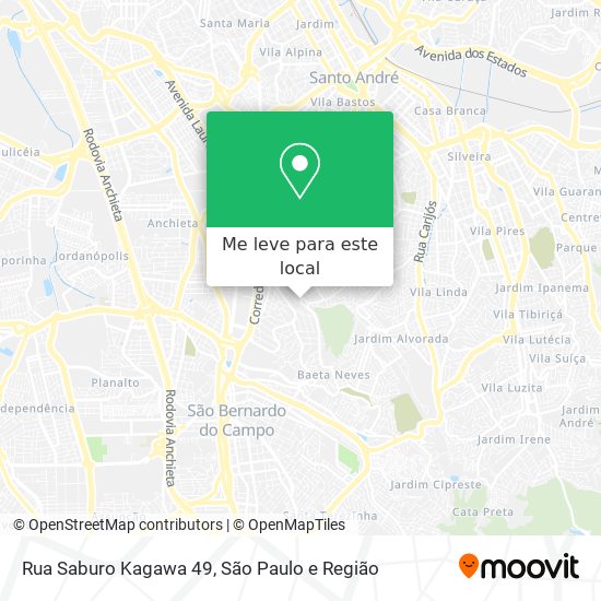 Rua Saburo Kagawa 49 mapa