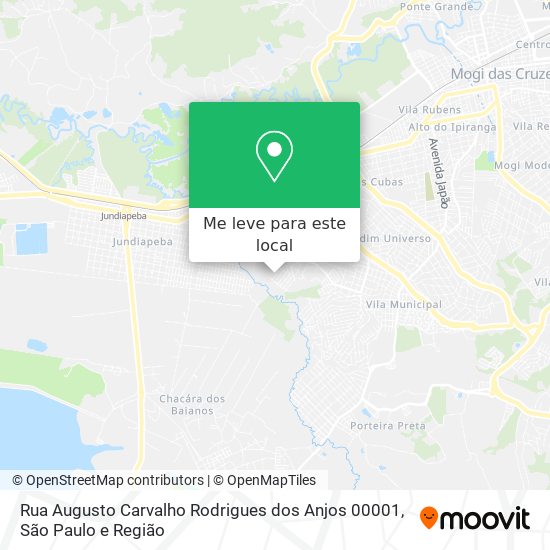Rua Augusto Carvalho Rodrigues dos Anjos 00001 mapa