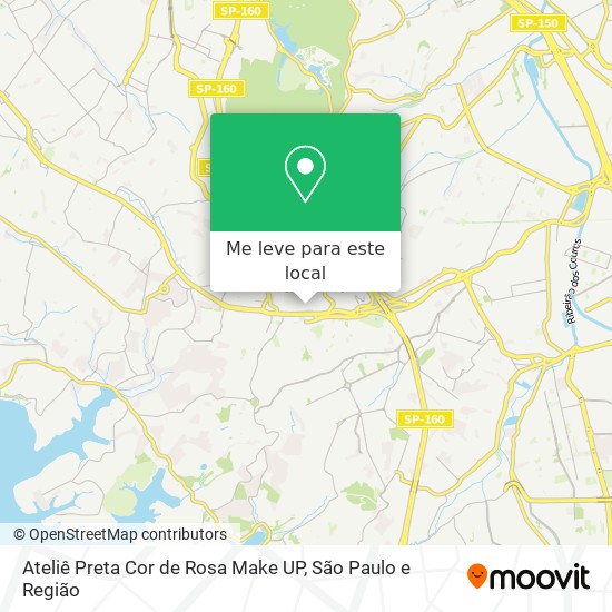 Ateliê Preta Cor de Rosa Make UP mapa