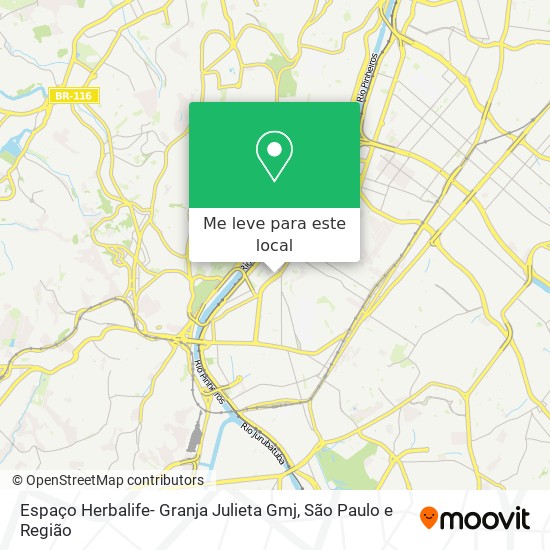 Espaço Herbalife- Granja Julieta Gmj mapa