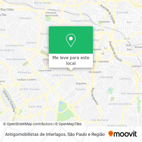 Antigomobilístas de Interlagos mapa