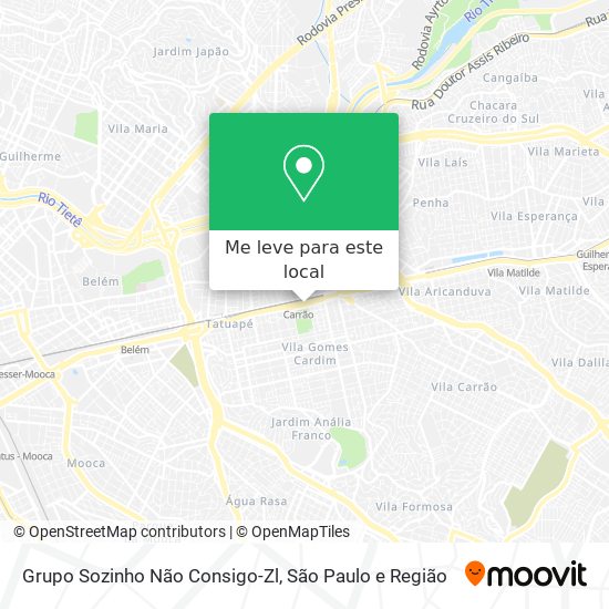Grupo Sozinho Não Consigo-Zl mapa