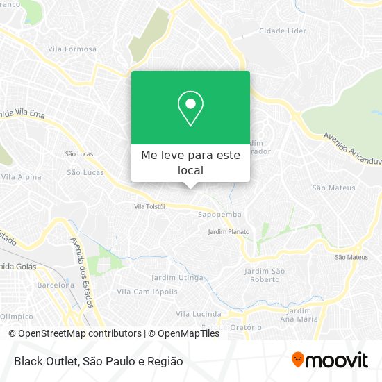 Black Outlet mapa