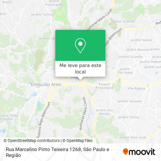 Rua Marcelino Pinto Teixeira 1268 mapa