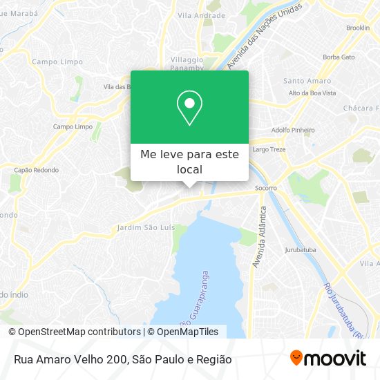 Rua Amaro Velho 200 mapa