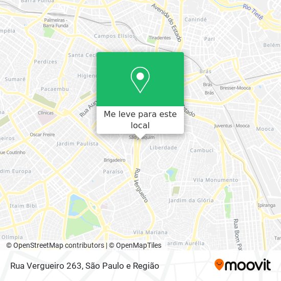 Rua Vergueiro  263 mapa