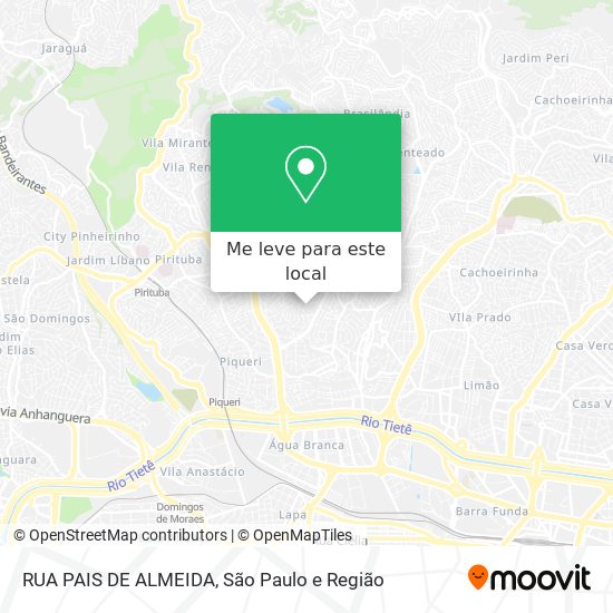 RUA PAIS DE ALMEIDA mapa
