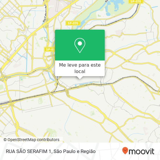 RUA SÃO SERAFIM 1 mapa