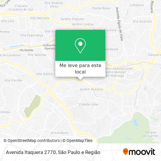 Avenida Itaquera 2770 mapa