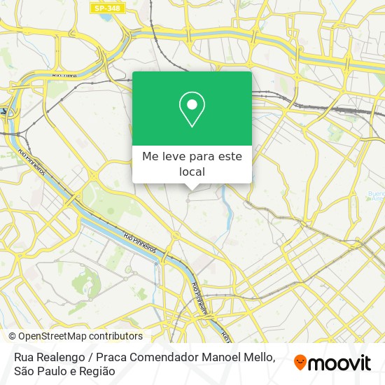 Rua Realengo / Praca Comendador Manoel Mello mapa