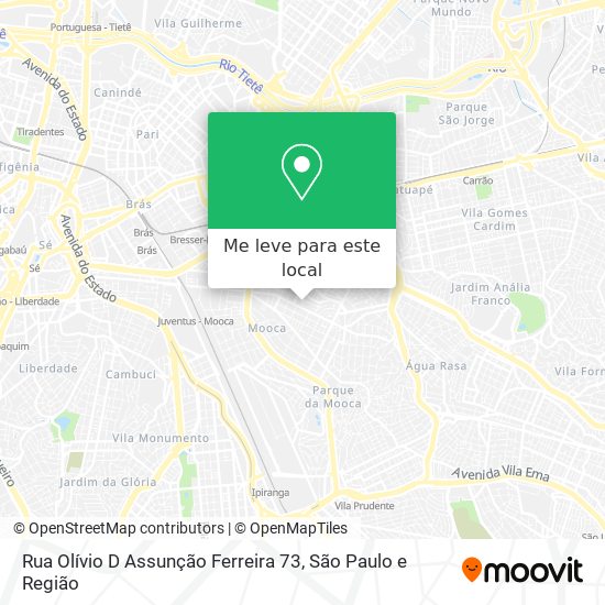 Rua Olívio D Assunção Ferreira 73 mapa