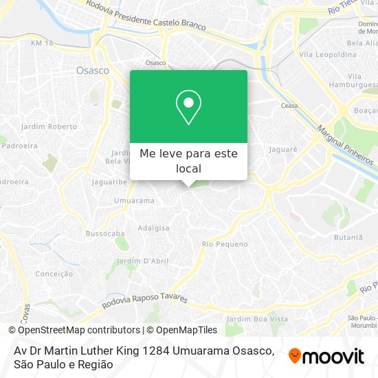 Av  Dr  Martin Luther King  1284   Umuarama  Osasco mapa