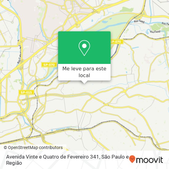 Avenida Vinte e Quatro de Fevereiro 341 mapa