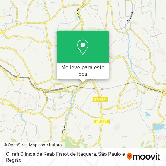 Clirefi Clínica de Reab Fisiot de Itaquera mapa