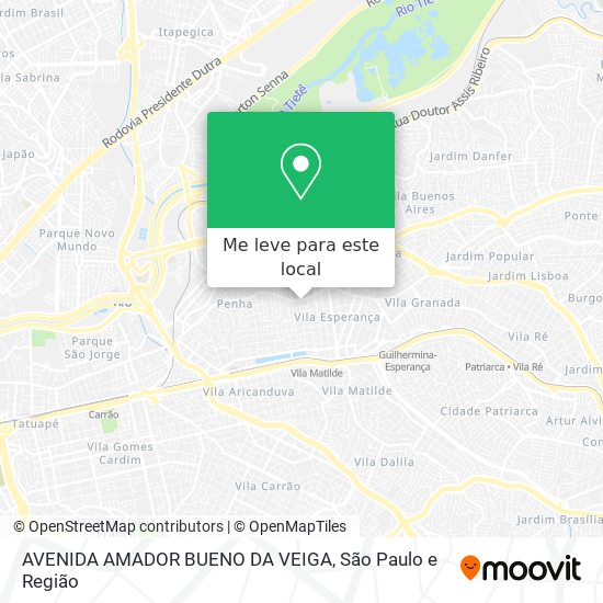 AVENIDA AMADOR BUENO DA VEIGA mapa