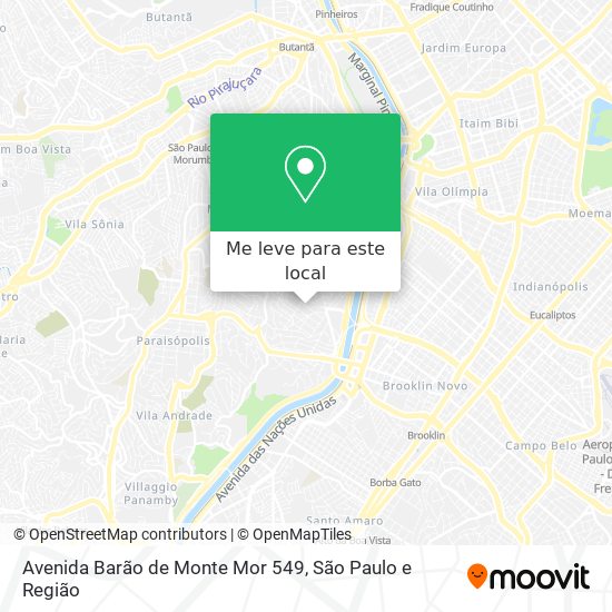 Avenida Barão de Monte Mor 549 mapa