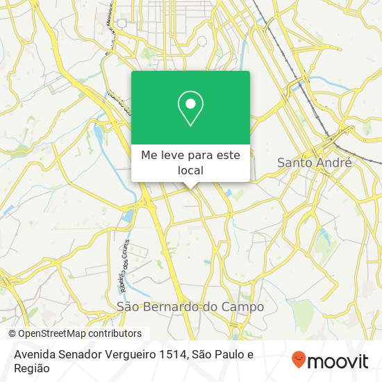 Avenida Senador Vergueiro 1514 mapa