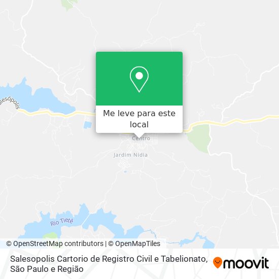 Salesopolis Cartorio de Registro Civil e Tabelionato mapa