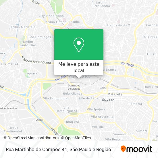 Rua Martinho de Campos  41 mapa